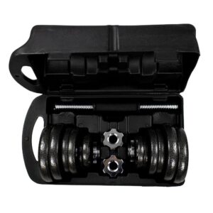 Kit Anilhas Halteres Gallant Na Maleta 20kg Elite Cromado
