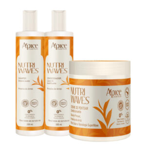 Kit Apice Shampoo Condicionador Creme de pentear Nutri Waves