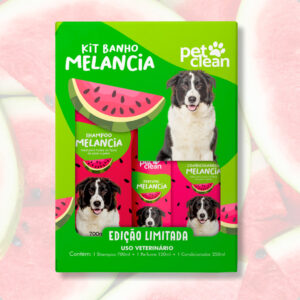 Kit Banho Pet Shop Shampoo Condicionador e Perfume para Cachorro e