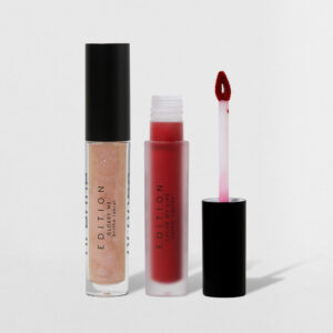 Kit Batom Líquido Vermelho Brilho Labial Océane Edition