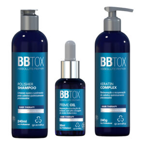 Kit Bbtox Grandha Prime Oil Shampoo Mascara Pos Progressiva