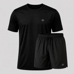 Kit Bermuda Camiseta masculina dry fit academia treino praia corrida
