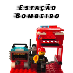 Kit Bloco De Montar Estação de Bombeiro 79 Peças 3 em 1 Brinquedo — Brinquedos