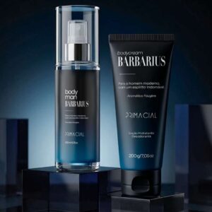 Kit Body Splash Barbarius Hidratante Desodorante Masculino 200G