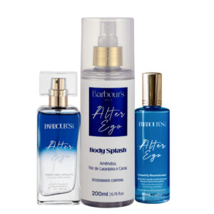 Kit Body Splash Perfume Capilar Máscara Liquída Alter Ego Barbour’s