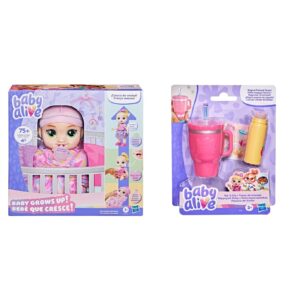 Kit Boneca Baby Alive Baby Grows Up Lala Loira Acessórios
