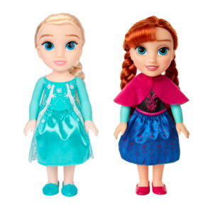 Kit Boneca Infantil Disney Frozen Elsa Anna 38cm Multikids