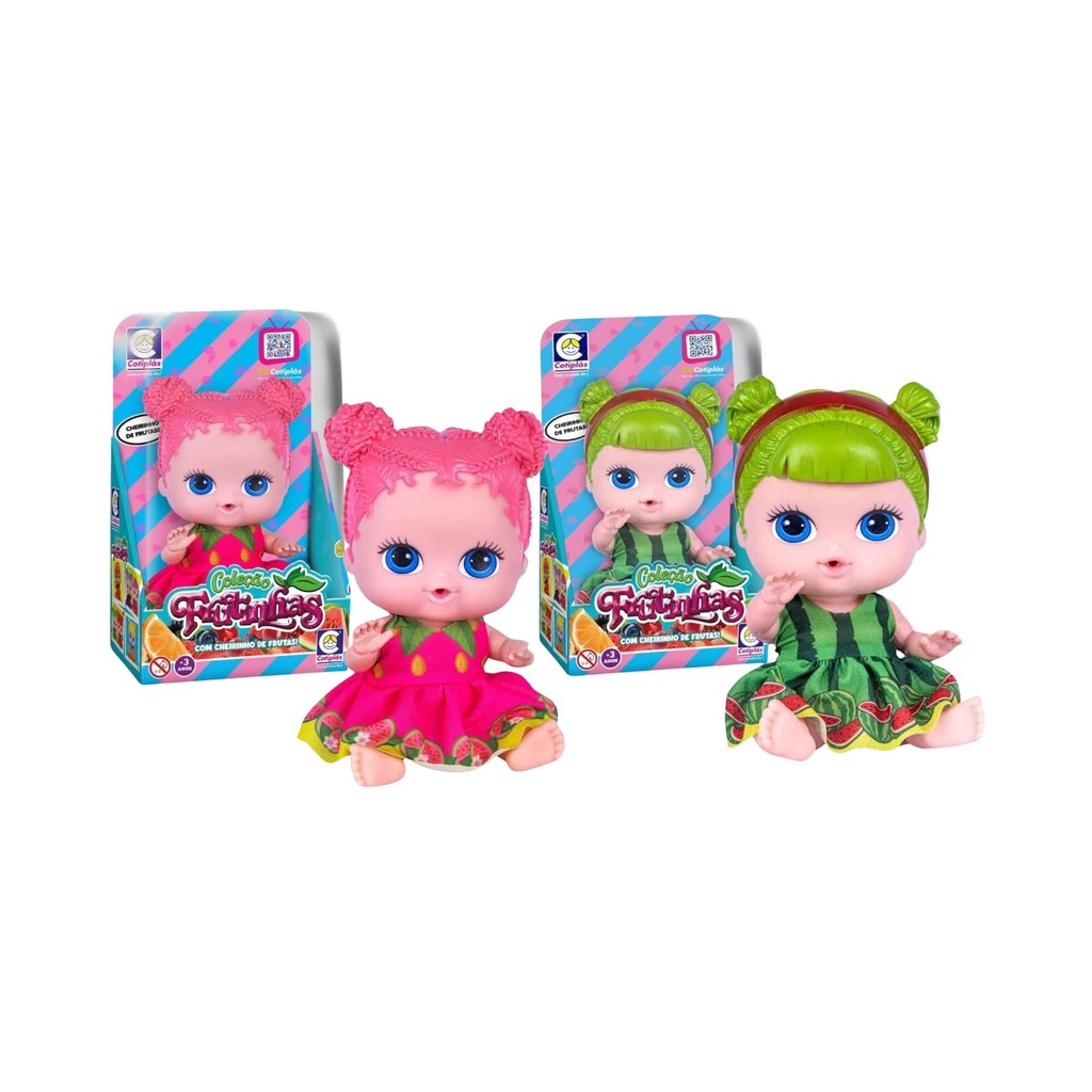 Kit Brinquedo Infantil Bonecas 19cm Coleção Frutinhas Melancia e — Brinquedos