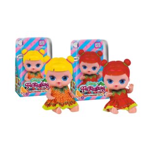 Kit Brinquedo Infantil Bonecas Coleção Frutinhas Morango Abacaxi
