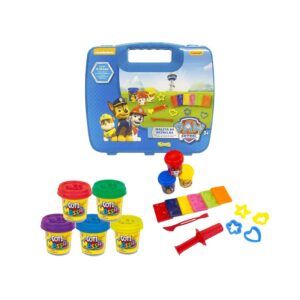 Kit Brinquedo Infantil Massinha de Modelar Maleta da Patrulha Canina