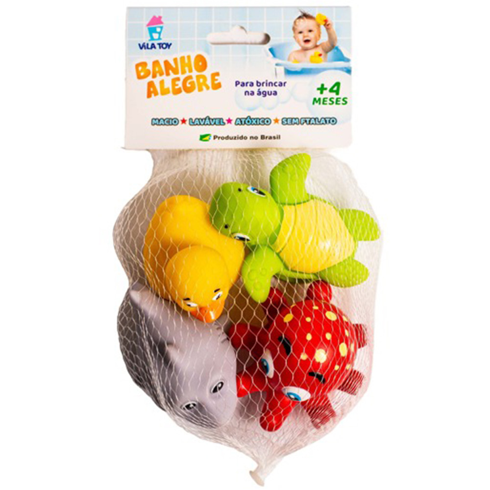 Kit Brinquedo Para Banho Vila Toy Banho Alegre