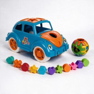 Kit Brinquedos Educativos Fusca Bola Meninos +12 meses Acompanha 11