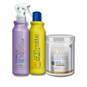 Kit Btx Selagem e Blindagem Shampoo anti Resíduo Probelle