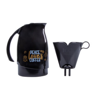 Kit Bule Garrafa Térmica 700ml Filtro 102 Coador Preto Sanremo