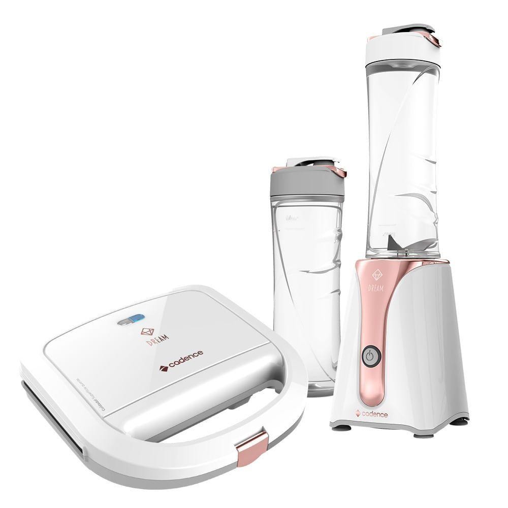 Kit Cadence Dream Rosé Gold Blender E Sanduicheira 220V