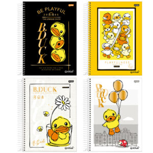 Kit Cadernos Universitários 10 Matérias 160 Folhas B.Duck Jandaia