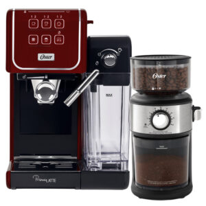 Kit Cafeteira PrimaLatte Touch e Moedor de Café Automático Precision