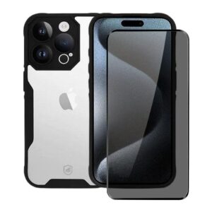 Kit Capa Dual Shock Sense e Pelicula Defender Pro Privacidade para