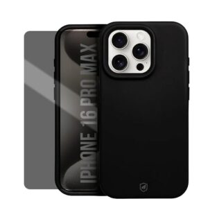 Kit Capa Silicon Premium e Película Hydrogel Privacidade para iPhone