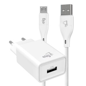 Kit Carregador Parede Universal, Cabo Micro-USB 1 Metro, Carga Rápida