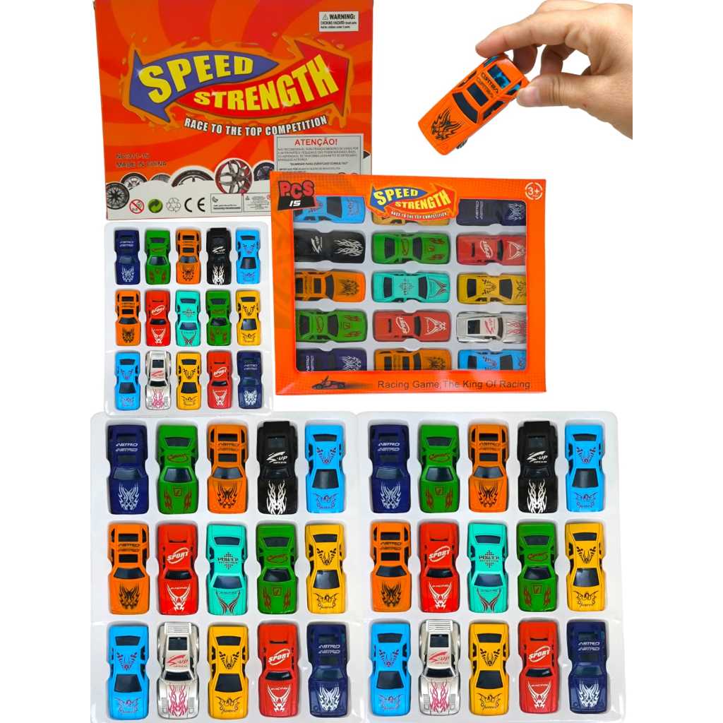 Kit Carrinhos Colorido Infantil Coleção Inquebravel Brinquedo Tipo — Brinquedos