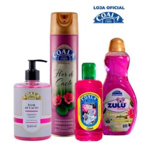 Kit Casa Limpa Coala Zulu Perfumes Flor de Cacto