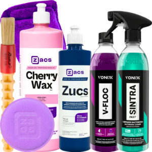 Kit Cera Cherry Wax Zucs Zacs Shampoo V-Floc Sintra Fast Vonixx