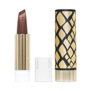 Kit Chique e Determinada: Batom Marrom 3,4g Case Preto — Maquiagem