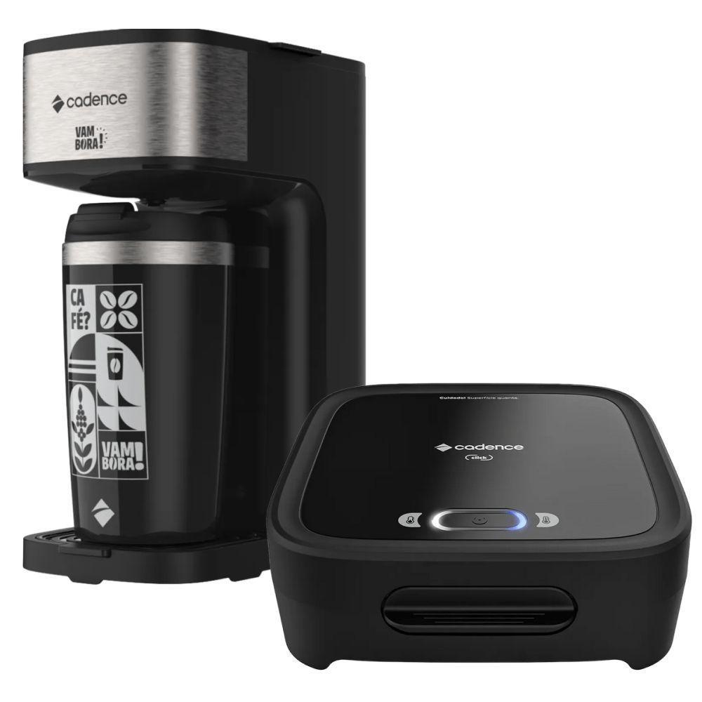 Kit Click Cadence Sanduicheira E Cafeteira Vambora 110V — Eletroportáteis