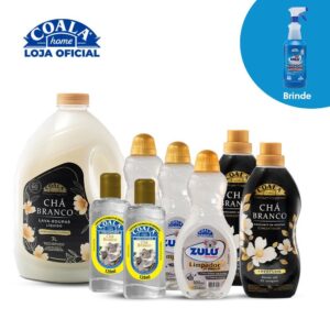 Kit Coala Chá Branco Limpeza e Perfume 8 itens Brinde 1 Flotador