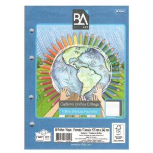 Kit com 01, 02 e 05UN Refil Para Caderno Argolado Colegial 80 Folhas