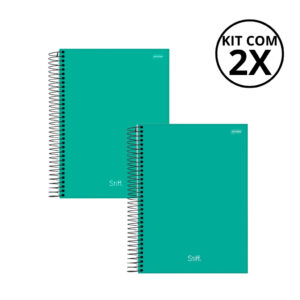 Kit Com 02 Cadernos Universitario 15 Matérias Stiff Jandaia Kits:kit