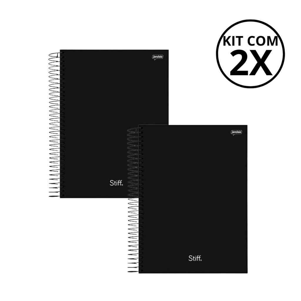 Kit Com 02 Cadernos Universitario 20 Matérias Stiff Jandaia