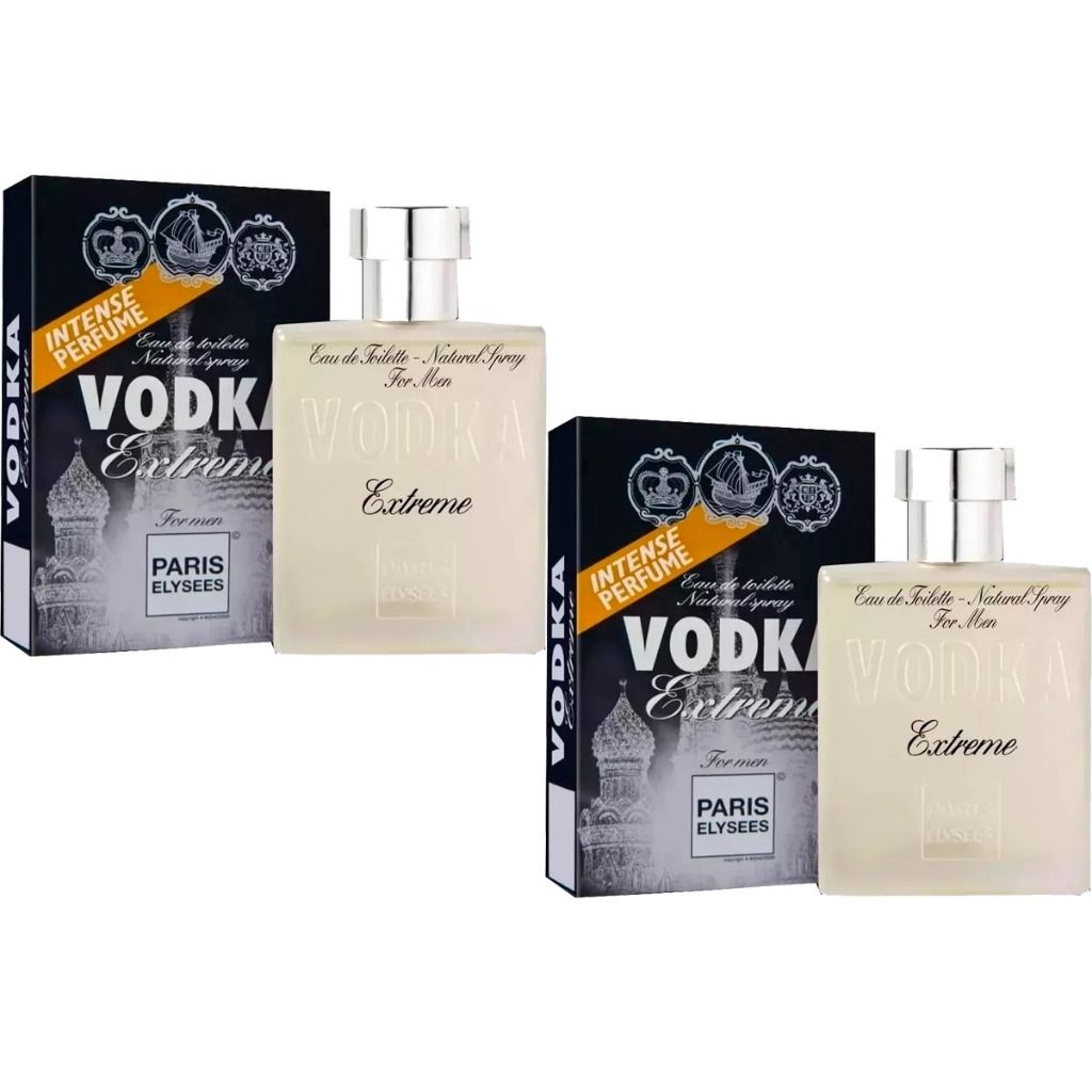 Kit Com 2 Perfumes Paris Elysees Vodka Extreme 100ml
