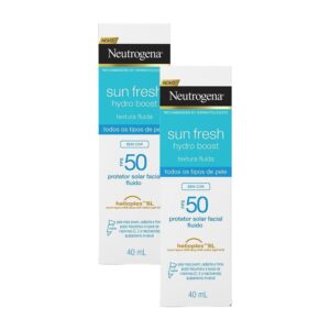 Kit com 2 Protetor Solar Neutrogena Sun Fresh Hydro Boost Sem Cor 40ml