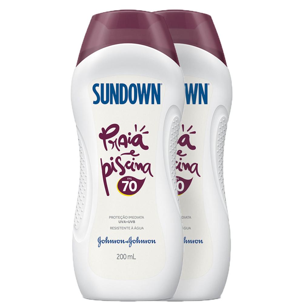 Kit com 2 Protetor Solar Sundown Praia e Piscina Fps 70 200ml — Skincare