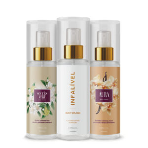 Kit Com 3 Body Splash Feminino Succès Vert Aura Infalível 200ML