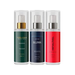 Kit Com 3 Body Splash Masculino Vibration Blunn Infalível Fero 200ML