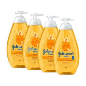 Kit com 4 Shampoo Johnson’s Baby Regular 750ml cada