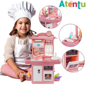 Kit Cozinha de Brinquedo Infantil Solta Água e Som Forno Pia