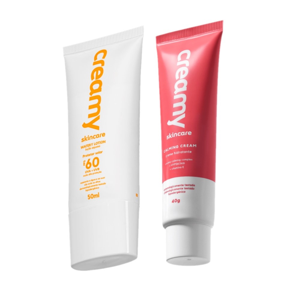 Kit Creamy Skincare Protetor Solar Facial Fps 60 Hidratante — Skincare