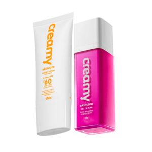 Kit Creamy Skincare Protetor Solar Facial Fps 60 Mandélico
