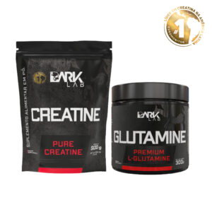 Kit Creatina 500g Glutamina 300g Dark lab