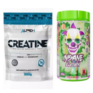 Kit Creatina Alpex 100% 500g Insane Clown 350g Demons Lab