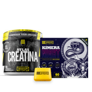 Kit Creatina e Kimera Night e Porta Cápsula Iridium Labs