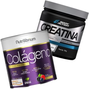 Kit Creatina Monohidratada 150g Colágeno Verisol Ácido Hialurônico
