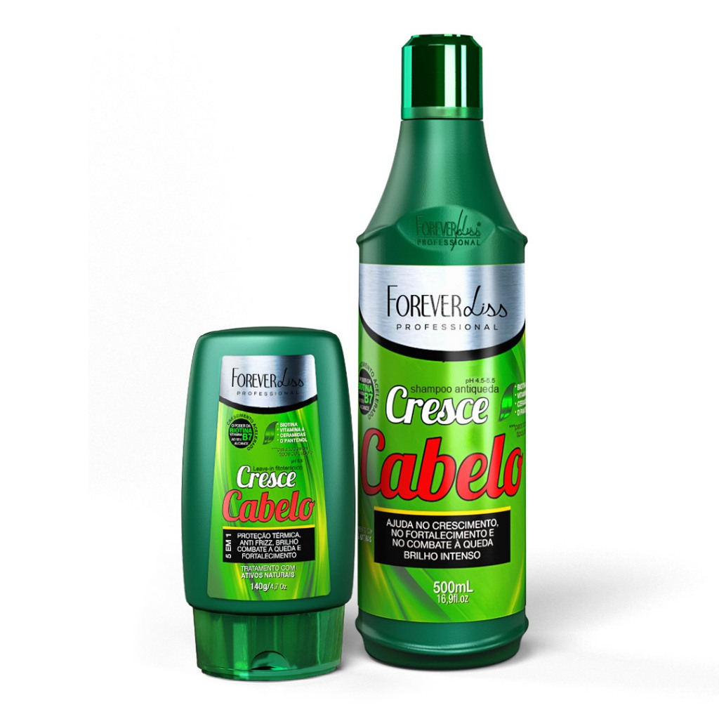 Kit Cresce Cabelo Forever Liss Shampoo E Leave-In — Cabelos