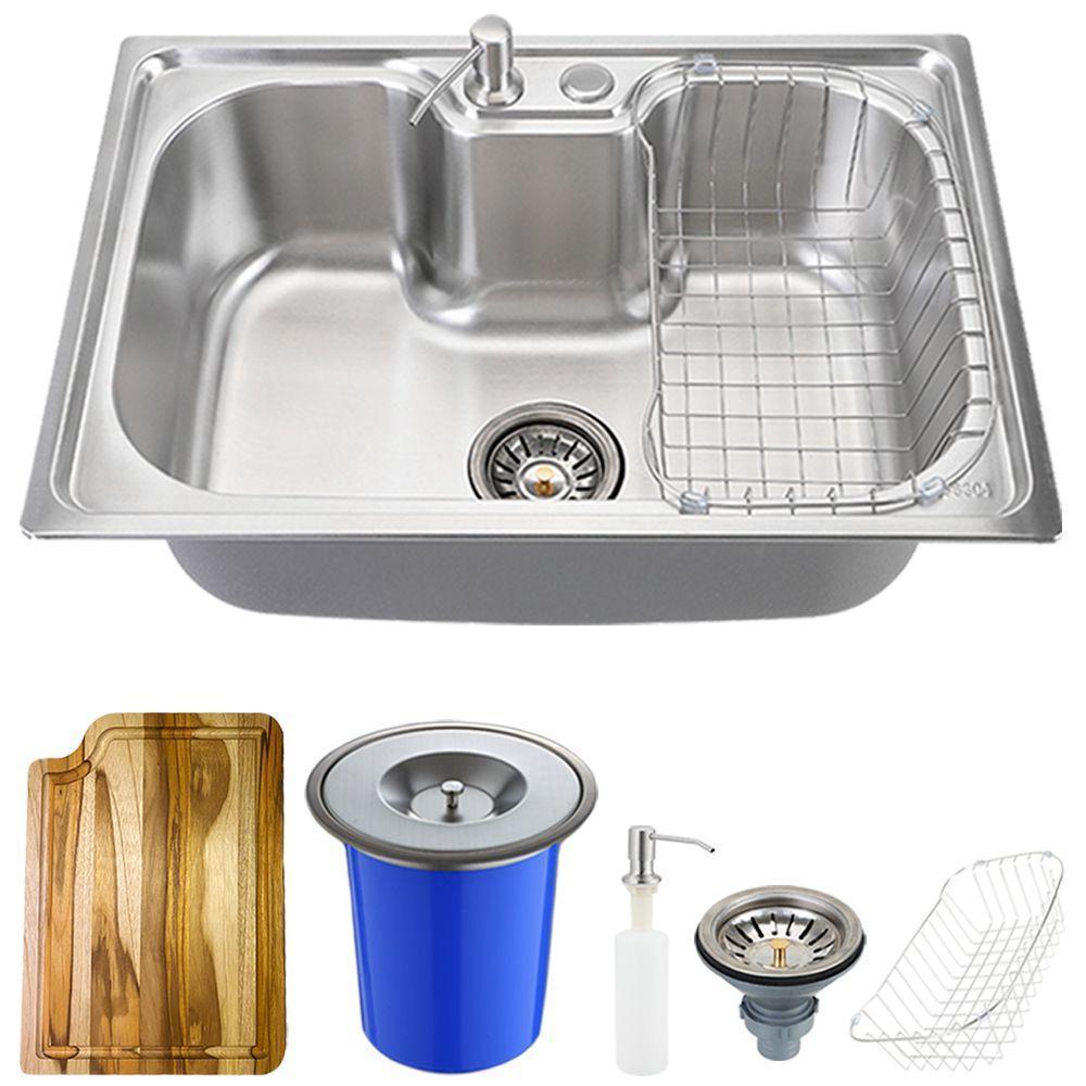 Kit Cuba para Cozinha Pia com Acessórios Inox Carajás Tábua de Corte