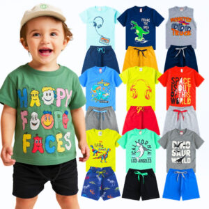 Kit de 4 ou 6 Peças Roupa Infantil Menino 1 ao 14 Criança Masculino