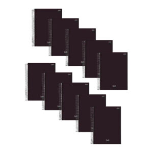 Kit de Caderno de Arame Pequeno 1 4 200 Folhas Capa Dura -Jandaia